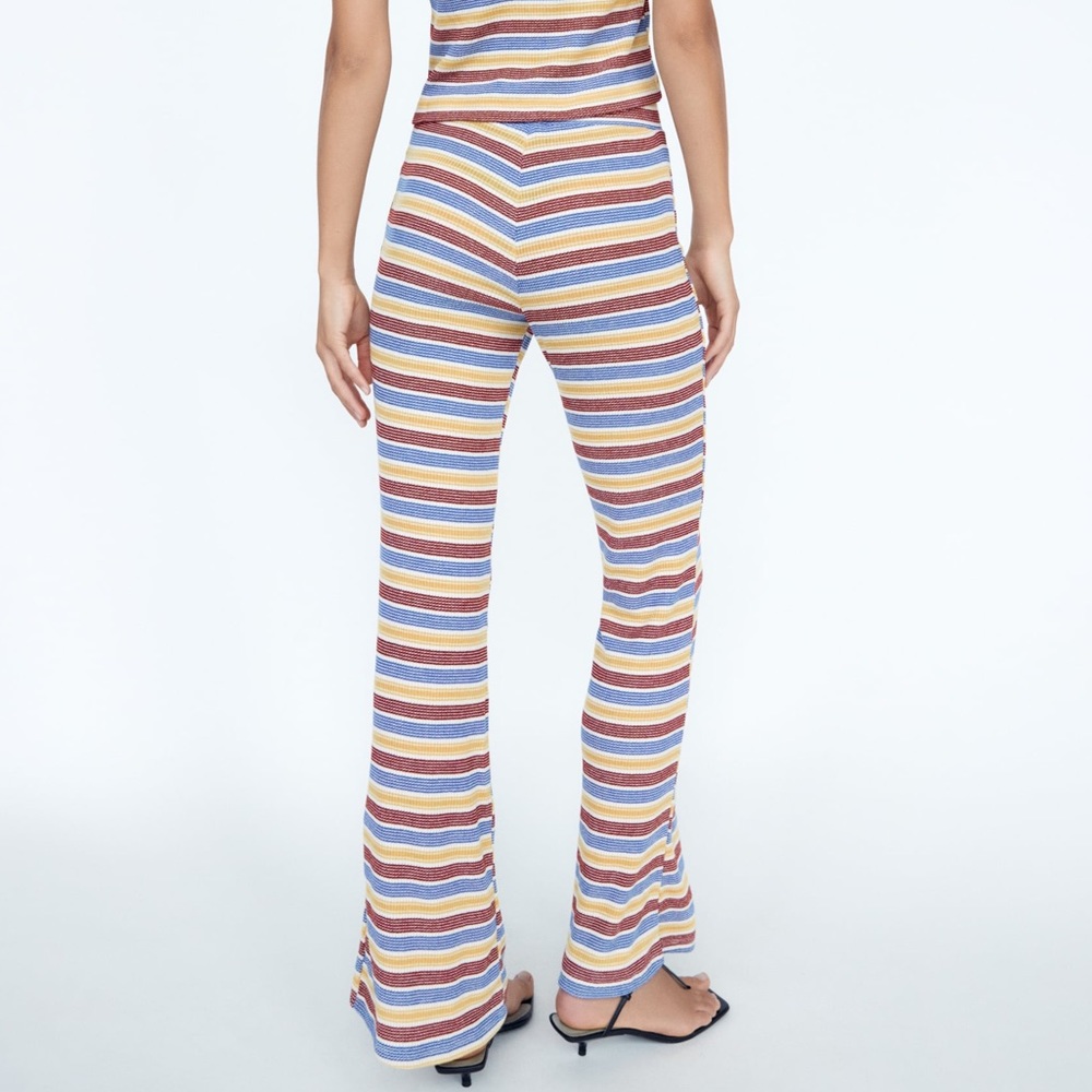 Zara Textured Rib Pants - Picture 3 of 9